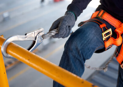Inspect and correctly use fall protection equipment